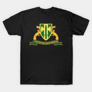 18th Military Police Brigade w Br - Ribbon T-Shirt